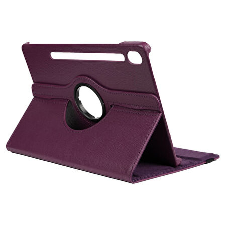 Galaxy Tab S9 FE Uyumlu ​MXSP Dönebilen Standlı Kılıf-Siyah