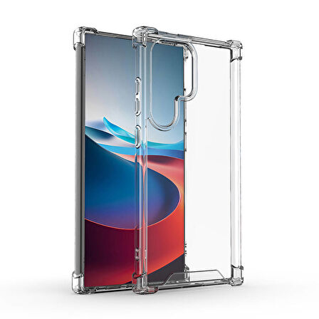 Galaxy S24 Ultra Kılıf Zore Nitro Anti Shock Silikon-Renksiz