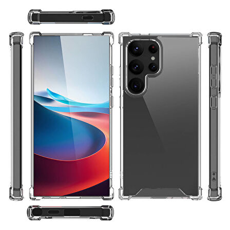 Galaxy S24 Ultra Kılıf Zore Nitro Anti Shock Silikon-Renksiz