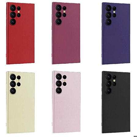 Galaxy S24 Ultra Uyumlu Zore Premier Silikon Kapak-Mürdüm