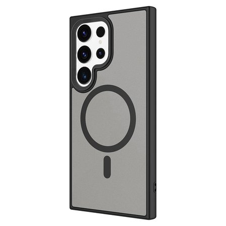 Galaxy S24 Ultra Uyumlu Sert PC Arka Yüzey Wireless Şarj Özellikli Zore Flet Magsafe Kılıf-K