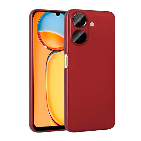 Xiaomi Poco C65 Kılıf Zore Premier Silikon Kapak-Kırmızı