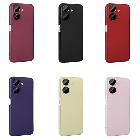 Xiaomi Redmi 13C Kılıf Zore Premier Silikon Kapak-Mürdüm