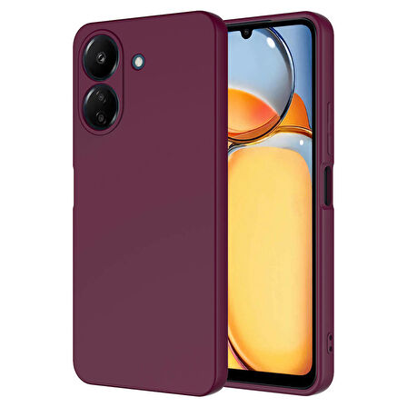 Xiaomi Poco C65 Kılıf Zore Mara Lansman Kapak-Koyu Mor