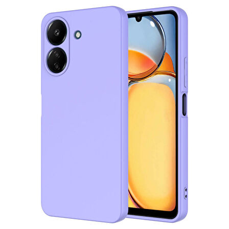 Xiaomi Poco C65 Kılıf Zore Mara Lansman Kapak-Lila