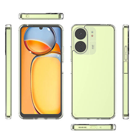 Xiaomi Poco C65 Kılıf Zore Coss Kapak-Renksiz