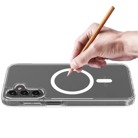 Galaxy S24 Plus Kılıf Kalın Silikon MagSafe Kamera Yükseltili Şeffaf Novatech