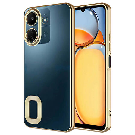 Xiaomi Redmi 13C Kılıf Kamera Korumalı Logo Gösteren Omega Kapak