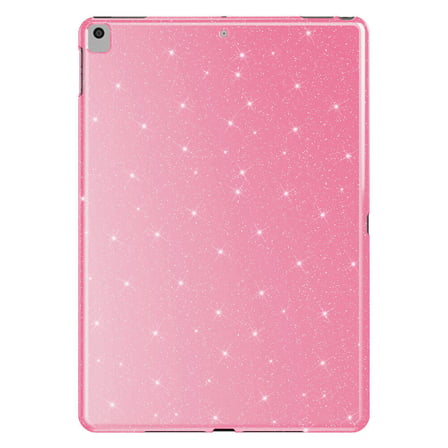 iPad 10.2 2021 (9.Nesil) Simli Parlak Görünümlü Uyumlu ​OMSY Tablet Koton Kılıf-Pembe