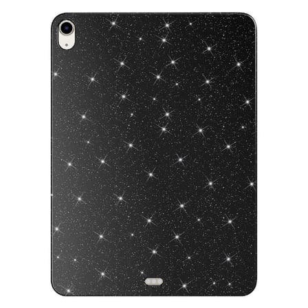 iPad Air 11 2025 M3 Simli Parlak Görünümlü ​MKST Tablet Koton Kılıf - Siyah