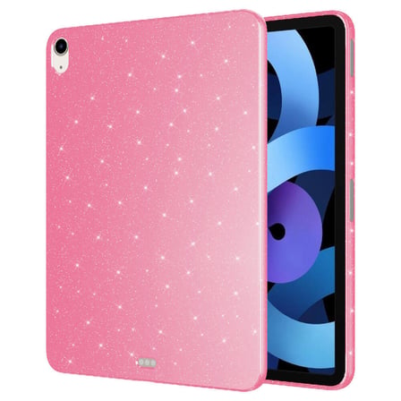iPad Air 11 2024 Simli Parlak Görünümlü Uyumlu ​ALT Tablet Koton Kılıf-Lila