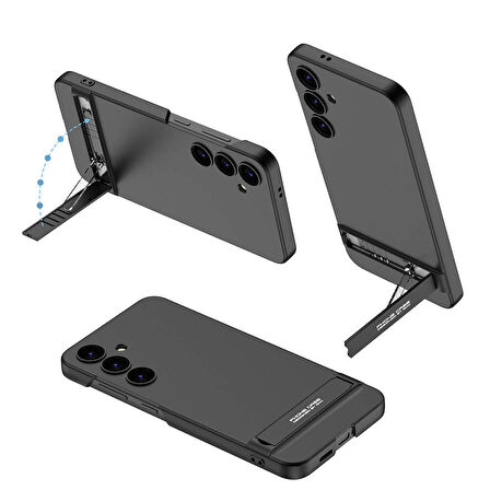 Vendas Samsung Galaxy S24 Kılıf Zore Kamera Korumalı Dikey Standlı Ays Kapak
