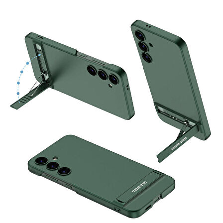 Vendas Samsung Galaxy S24 Kılıf Zore Kamera Korumalı Dikey Standlı Ays Kapak