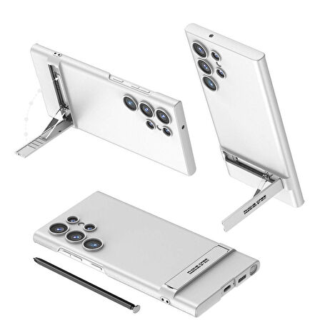 Galaxy S24 Ultra Kılıf Kamera Korumalı Dikey Standlı Ays Kılıf