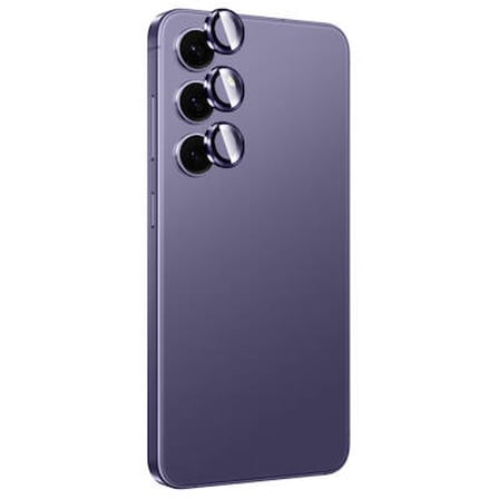 Lexroo Galaxy S24 Titanium Premium Temperli Kamera Lens Koruyucu - Mor