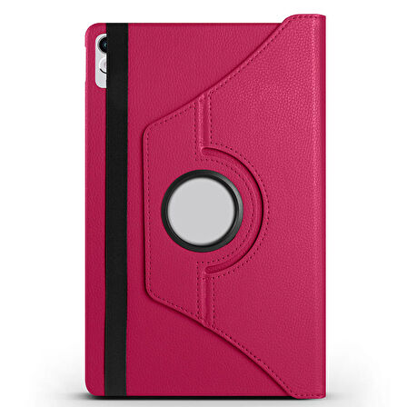 Lenovo Tab P11 11.5 (2.Nesil) TB350UF Uyumlu ​ARTH Dönebilen Standlı Kılıf-Pembe Koyu