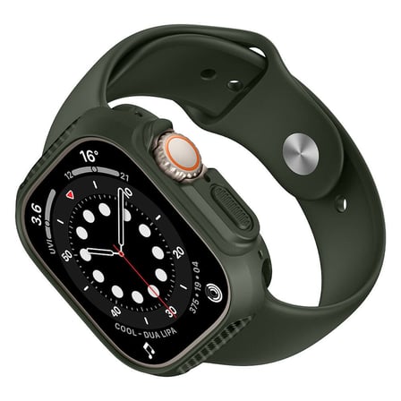 Watch Ultra 49mm Silikon TPU Kasa Koruyucu NRTK Watch Gard 31 - Siyah