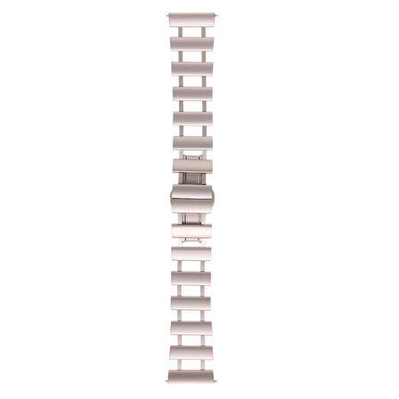 Xiaomi Amazfit Pace Uyumlu CLO- KRD-96 22mm Metal Kordon-Gold
