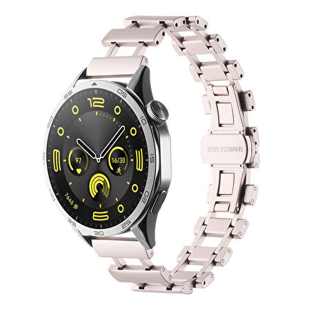 Gear S3 Uyumlu CLO- KRD-96 22mm Metal Kordon-Siyah
