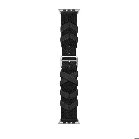 Apple Watch 7 45mm Zore KRD-97 Sarmal Örgü Tasarımlı Kordon