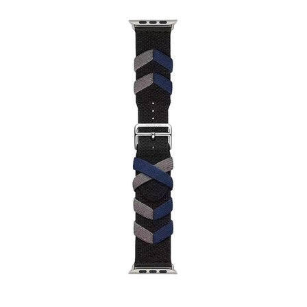 Watch 42mm Uyumlu CLO- KRD-97 Sarmal Örgü Tasarımlı Kordon-Kırmızı
