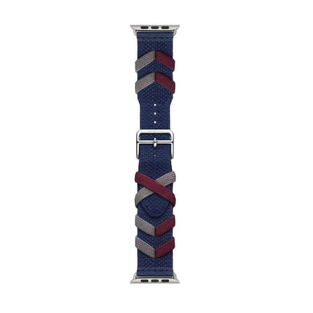 Watch 38mm Uyumlu CLO- KRD-97 Sarmal Örgü Tasarımlı Kordon-Siyah