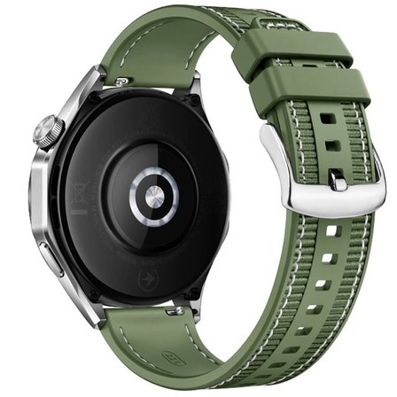 Galaxy Watch 46mm Uyumlu CLO- KRD-102 22mm Silikon Kordon-Gri