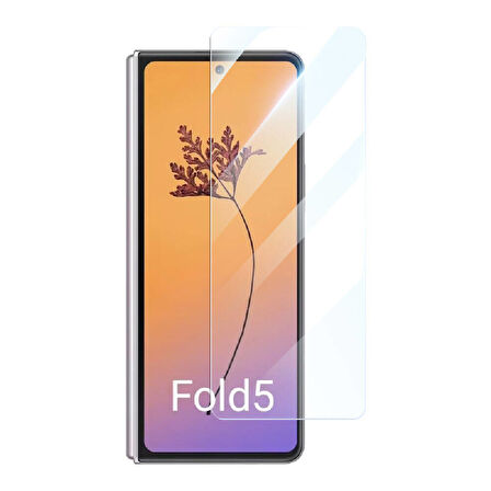 Galaxy Z Fold 5 Uyumlu Zore Etnaa Şeffaf Cam Ekran Koruyucu