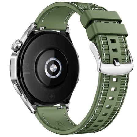 Galaxy Watch 46mm Uyumlu CLO- KRD-102 22mm Silikon Kordon-Turuncu