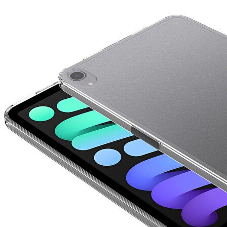 iPad Mini 2021 (6 Nesil) Kılıf Uyumlu ​OMSY Tablet Süper Silikon Kapak-Renksiz