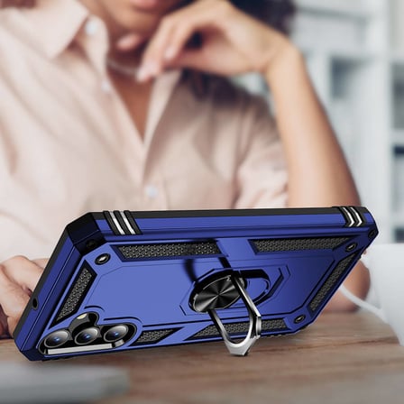 Galaxy A15 Kılıf Kamera Koruyucu Manyetik Standlı Tank Koruma Alan Tech