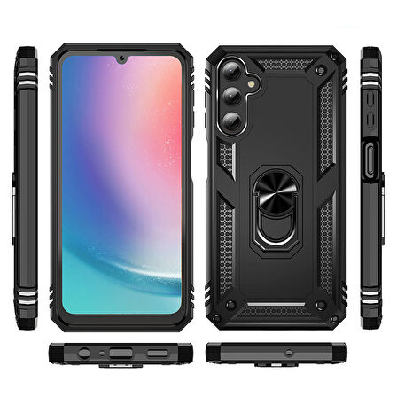 Galaxy A25 Kılıf Zore Vega Kapak-Kırmızı