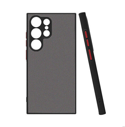 Galaxy S24 Ultra Uyumlu Zore Hux Kapak-Siyah