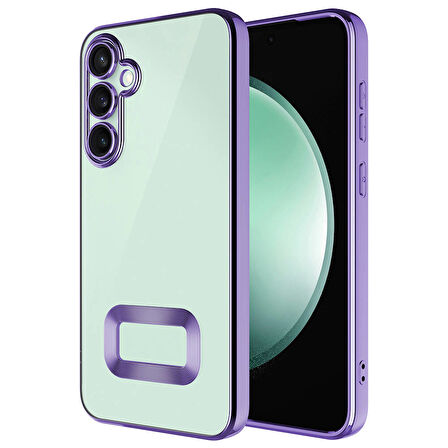Samsung Galaxy A55 Kılıf Kamera Korumalı Logo Gösteren Omega Kapak