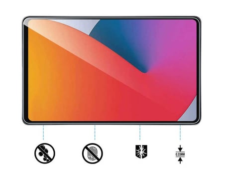 iPad Pro 11 2020 (2.Nesil) Uyumlu ​NRTK 5in1 Tablet Temperli Cam Ekran Koruyucu-Renksiz
