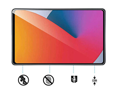 iPad 10.9 2022 (10.Nesil) Uyumlu ​İNC 5in1 Tablet Temperli Cam Ekran Koruyucu-Renksiz