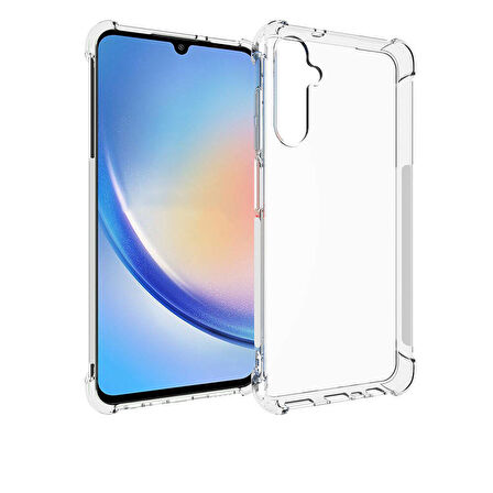 Samsung Galaxy A05S Kılıf Nitro Anti Shock Darbe Emici Köşe Korumalı Şeffaf Silikon Kapak