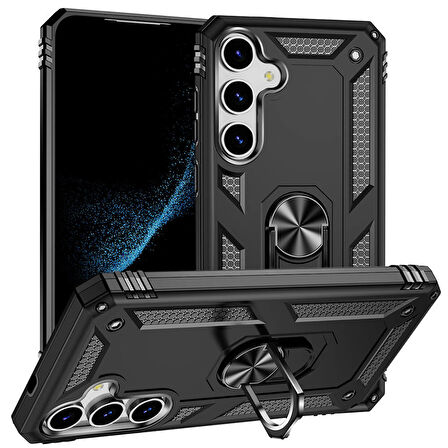 Galaxy S24 Plus Kılıf Zore Vega Kapak-Siyah