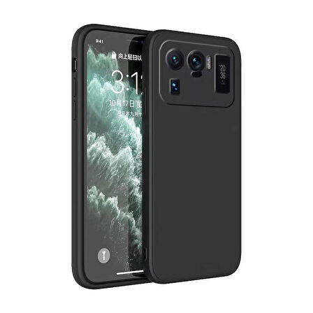 Mi 11 Ultra Kılıf Zore Premier Silikon Kapak-Siyah