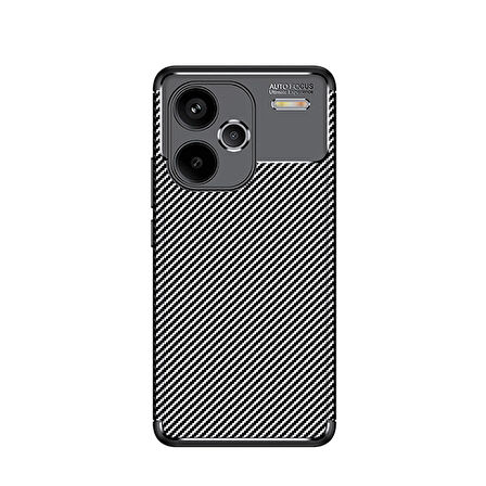 Xiaomi Redmi Note 13 Pro Plus 5G Kılıf Zore Negro Silikon Kapak-Siyah