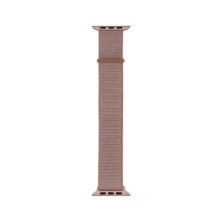 Watch 38mm Kordon Band-03 Serisi Hasır Strap Kayış-Rose Pembe