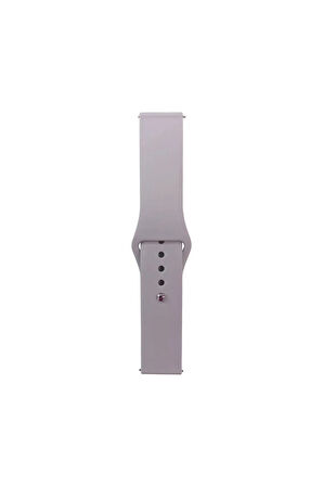 Huawei GT2 46mm Band Serisi 22mm Klasik Kordon Silikon Strap Kayış-Cloud Gray