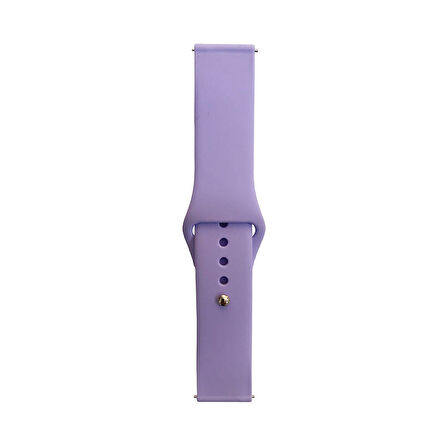 Huawei GT2 46mm Band Serisi 22mm Klasik Kordon Silikon Strap Kayış-Lila