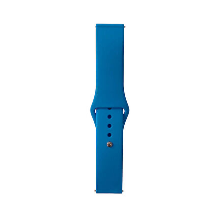 Huawei Honor Magic 2 46mm Band Serisi 22mm Klasik Kordon Silikon Strap Kayış-Mavi