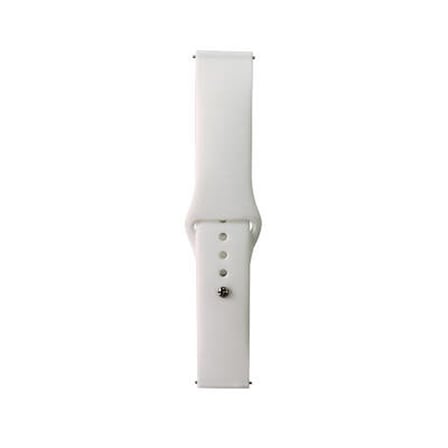 Lexroo Galaxy Watch Active 2 44mm Band Serisi 20mm Klasik Kordon Silikon Strap Kayış - Beyaz