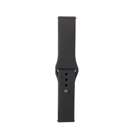 Lexroo Galaxy Watch Active 2 44mm Band Serisi 20mm Klasik Kordon Silikon Strap Kayış - Gri
