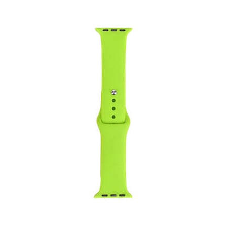 Lexroo Apple Watch 7 45mm Band Serisi Klasik Kordon Silikon Strap Kayış - Yeşil