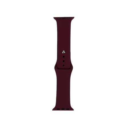 Watch 44mm Band Serisi Klasik Kordon Silikon Strap Kayış-Red Wine