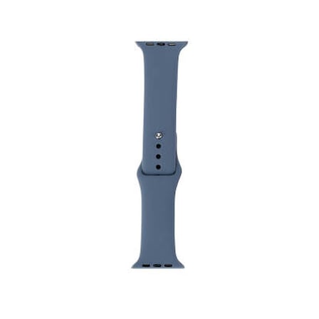 Lexroo Apple Watch 7 45mm Band Serisi Klasik Kordon Silikon Strap Kayış - Gri