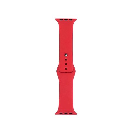 Watch 40mm Band Serisi Klasik Kordon Silikon Strap Kayış-Scarlet